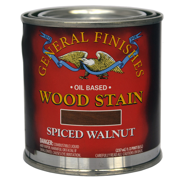 General Finishes 1/2 Pt Spiced Walnut Wood Stain Oil-Based Penetrating Stain SWHP